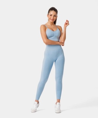 CARPATREE Allure Seamless Baby Blue Leginsy - L