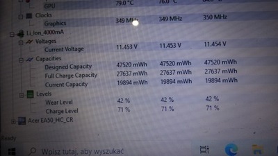 Bateria do laptopów Acer litowo-jonowa 4400 mAh
