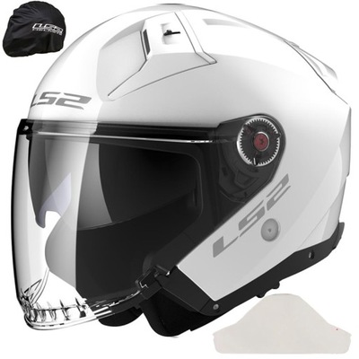 LS2 KASK MOTOCYKLOWY OTWARTY JET OF603 INFINITY II ECE 22.06 SOLID WHITE M