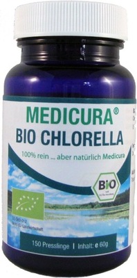 Chlorella w pastylkach glony bio 60 g 150 szt. medicura
