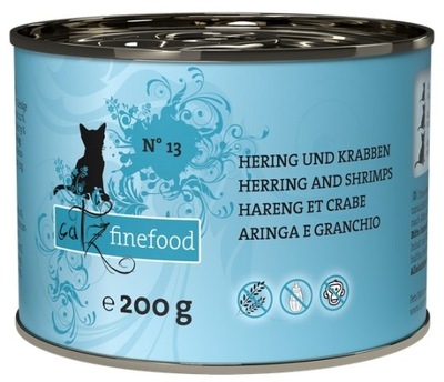 Mokra karma dla kota Catz Finefood Classic Śledź i krewetki N. 13 200g