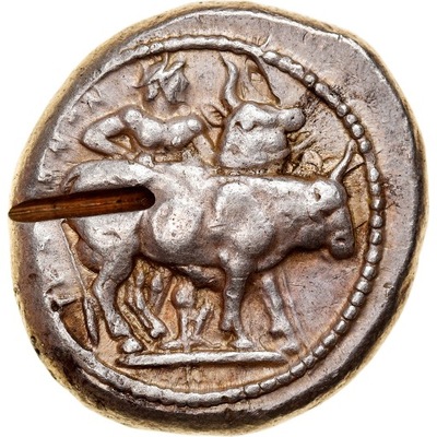 Macedonia, Tyntenoi, Octodrachm, 480-470 BC, Wyjąt