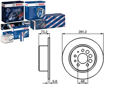 DISCOS DE FRENADO BOSCH 24011001891 561116B 1600454  