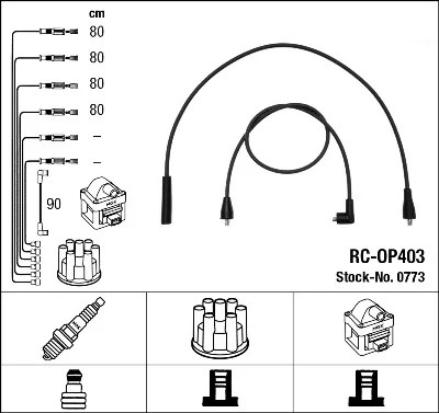 CABLES ZAP. 0773 NGK  