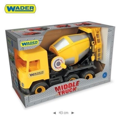 Wywrotka żółta 38 cm Middle Truck w kartonie