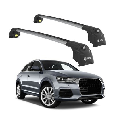 TURTLE AIR-2 Silver AUDI Q3 8U 2012 2013 2014 2015 2016 2017 2018 