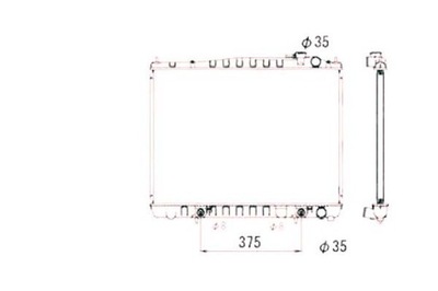 NRF RADIATOR ENGINE NISSAN PATHFINDER II 3.3 09. - milautoparts-fr.ukrlive.com