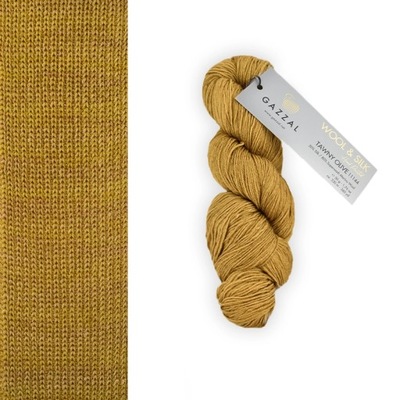 Włóczka Gazzal Wool & Silk 11144 / Tawny Olive