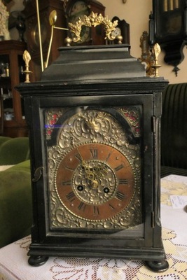 zegar kominkowy szpindlak, Austria XVIIIw.