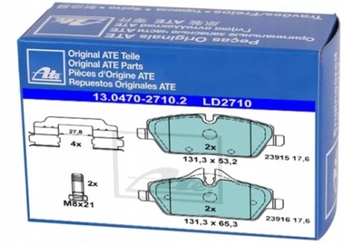 КОЛОДКИ ТОРМОЗНЫЕ ATE DO BMW 1 E82 118