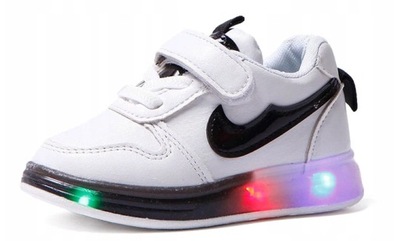 Buty dziecięce sportowe podświetlenie LED świecące