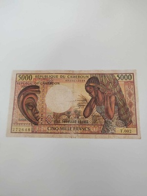 Kamerun - 5000 Franków - rzadki