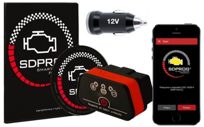 INTERFEJS iCAR2 BT4.0 OBD2 ELM327 SDPROG Ładowarka