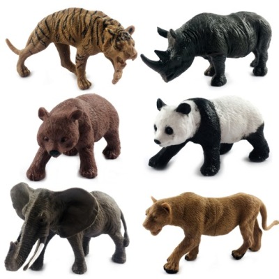 DZIKIE ZWIERZĘTA ZOO SAFARI ZESTAW FIGUREK 6 SZT