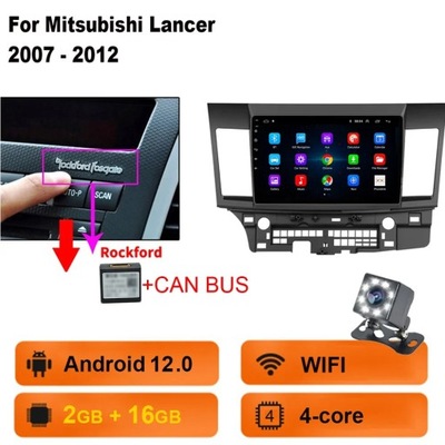 NAWIGATOR GPS ANDROID 13 PARA MITSUBISHI LANCER 2007-2012 RADIO CARPLAY  