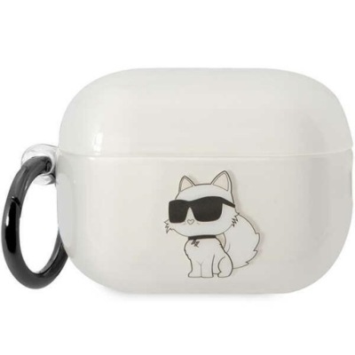 Etui do AirPods Pro 2 Karl Lagerfeld Ikonik Choupette Przezroczyste