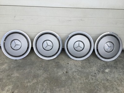 TAPACUBOS 15'' CROMO MERCEDES W124 W201 190 W126 JUEGO 4 PIEZAS ORIGINAL  