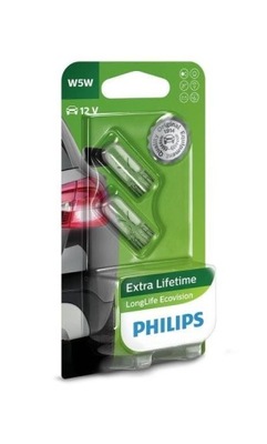 Żarówki Philips W5W 12961LLECOB2