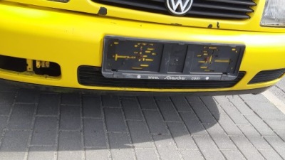 Бампер передній перед vw volkswagen caddy ii 2 жовтий фото №1