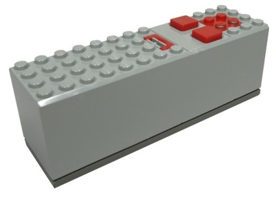 Lego 2847c01 Pojemnik Na Baterie 9V Jasny Szary Old 1 szt