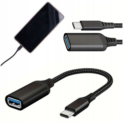 ADAPTER PRZEJŚCIÓWKA USB C na USB 3.0 kabel OTG do laptopa telefonu