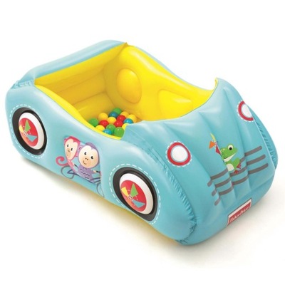 Bestway FISHER PRICE DMUCHANY SAMOCHÓD WYŚCIGOWY Z PIŁKAMI