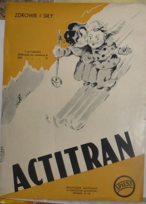 ACTITRAN/EFISSAN – reklama lata 30-te – ATELIER A-Zet Z. Arczyński