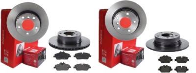 Гальмівні диски гальмівні колодки p+t brembo bmw 1 e81 e87 фото №1