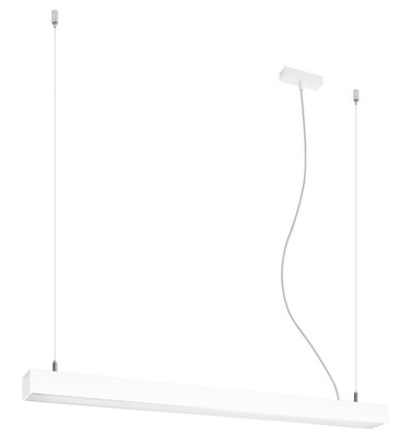 Lampa Wisząca PINNE Belka Biała Loft 90 4000K