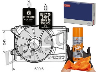 Вентилятор радіатора з корпус alfa romeo mito 1 #petrolhead pro+ kit4 фото №1