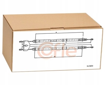 Трос тормоза ручного задняя ford fiesta iv 1.8 di фото №1