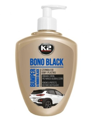 CZERNIDŁO DO GUMY I PLASTIKU K2 BONO BLACK 500 ML