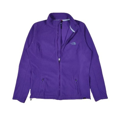 THE NORTH FACE Polar Damski Full Zip Polartec Fioletowy Logo r. L