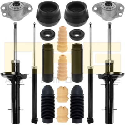 Комплект 4x амортизаторы подушки безопасности перед + задняя seat leon 1m toledo ii фото №1