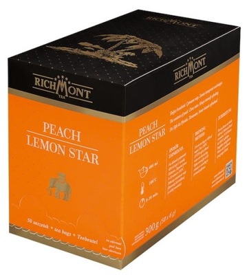 Richmont Peach Lemon Star 50x6g mieszanka owocowa