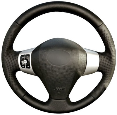 COVER ON STEERING WHEEL TOYOTA YARIS II 2 LEATHER  