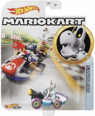 Hot Wheels - Super Mario Mariokart - Pojazd Dry Bones GJH59