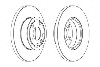 FERODO ДИСКИ ТОРМОЗНЫЕ ТОРМОЗНЫЕ 2 ШТУКИ. ПЕРЕД VW TRANSPORTER IV 1.9D 2.4D 2.5D