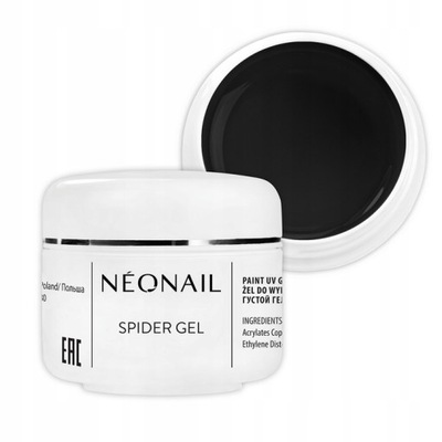 NEONAIL Spider Gel 5 ml Black Czarny do zdobień