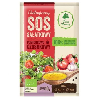 Sos Sałatkowy Pomidorowo Czosnkowy EKO 10g