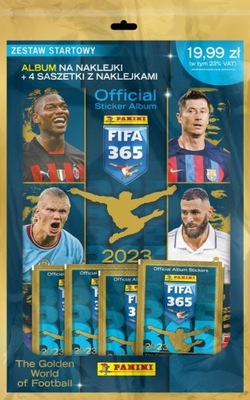 ZESTAW STARTOWY Z NAKLEJKAMI FIFA 365 ALBUM PANINI