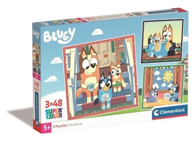 PUZZLE 3 X 48 EL BLUEY 25308