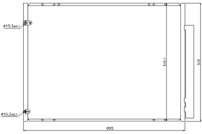 NISSENS KONDENSATORIUS KONDICIONAVIMO LEXUS RX 3.5 02.06- 