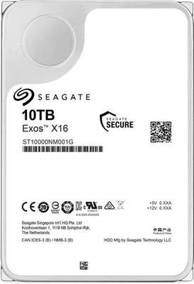 DYSK HDD 3.5" SEAGATE EXOS X16 SATA III 10TB 7200RPM ST10000NM001G