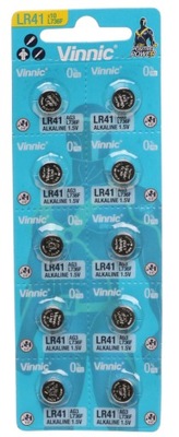 10x BATERIA Baterie VINNIC LR41 L736 AG3 10szt