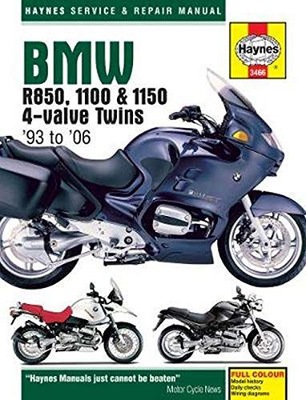 BMW R850, 1100+1150 4-VALVE TWINS (93 - 06) Haynes 