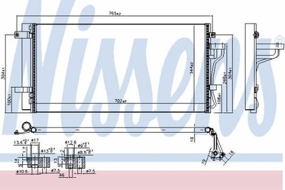 РАДИАТОР КОНДИЦИОНЕРА NISSENS 940099