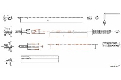 COFLE CABLE GAS COFLE 10.1179 CITROEN XANTIA.XM.BERLINGO 96-  