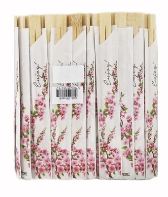 Pałeczki bambusowe łączone w kopertach 10 par Sakura SUSHI SAM