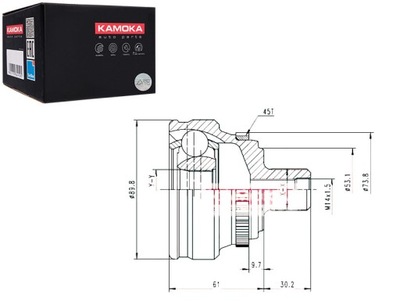 ZESTAW PRZEGUB NAPĘDOWY AUDI 80 2.0 E 16V (89. 89Q